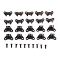 thumbnail image 2 of 10 Pcs Removable Combination Butterfly Corner Code Zinc Alloy Corner Brace Metal Right Angles Brackets Mounting Hardware, 2 of 12