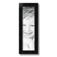 thumbnail image 2 of ArtToFrames 5" x 17" Satin Black Double Step Lip Picture Frame, 5x17 inch Black Wood Poster Frame (WOM-1418), 2 of 7
