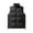 Black, variant on Pejock Men's Sleeveless Hooded Jacket, Winter-Ready Quilted Puffer Vest with Windproof Design, Lightweight Warm Insulated Coat for Outdoor and Casual Wear