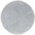thumbnail image 3 of Bliss Rugs Transitional Solid Color 5'3'' Round Silver Polypropylene Indoor Area Rug, 5'3'' Round, 3 of 8