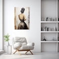 thumbnail image 2 of ZHONGYUTONG Dancing Canvas Wall Art Dancer Girls Pictures Ballet Women Painting Elegant Dancer Poster for Living Room Decor Framed (12.00" x 18.00"), 2 of 5