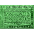 thumbnail image 1 of Ahgly Company Indoor Rectangle Southwestern Emerald Green Country Area Rugs, 2' x 5', 1 of 4