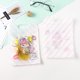 thumbnail image 1 of Bonita bolsa portátil con cremallera de dibujos animados, autosellante, bolsa de embalaje autoportante con forma de conejo esmerilado, juego de tarjetas de dulces, bolsa de plástico, 1 of 6