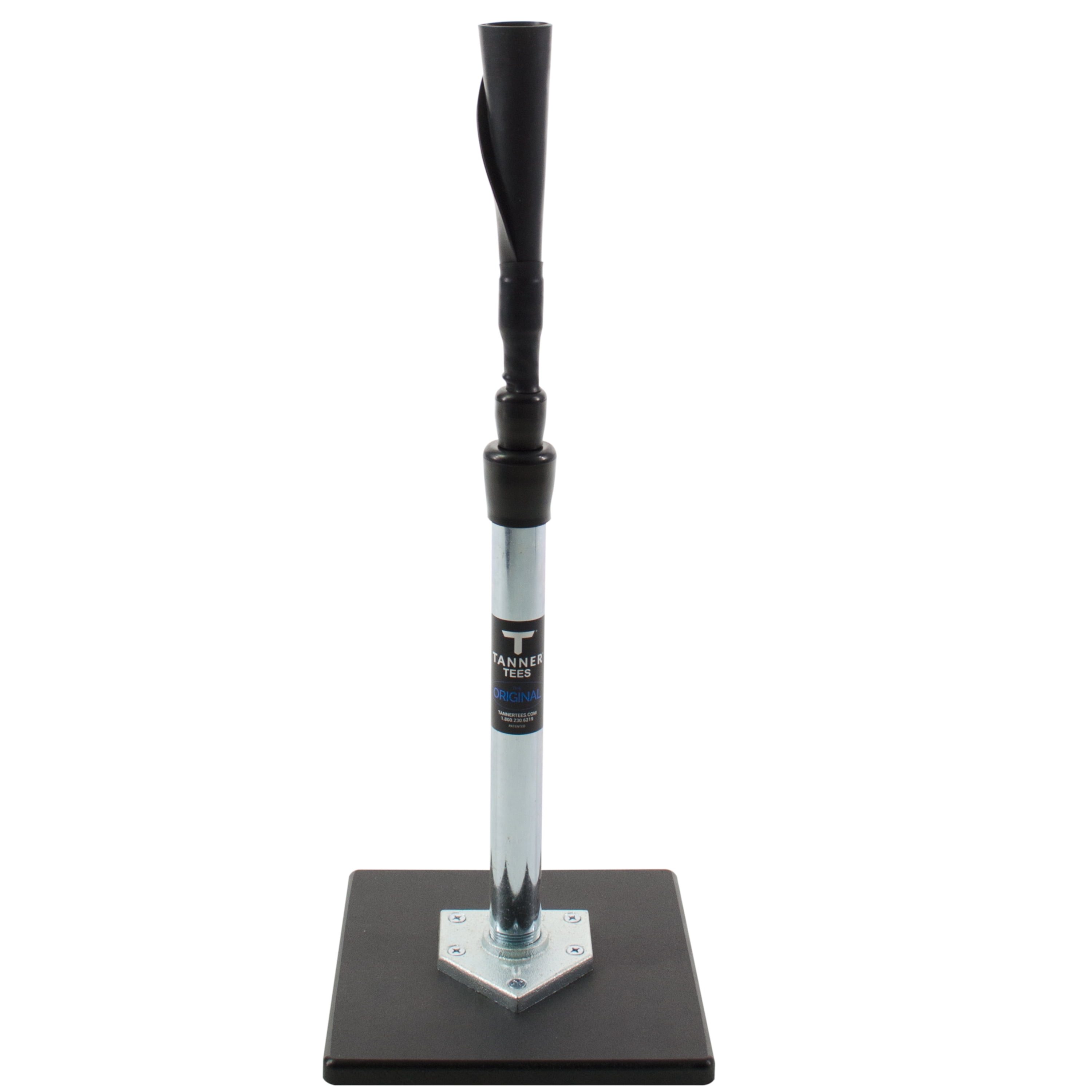 TANNER TEES the Original Premium Baseball/Softball Batting Tee with Tanner  Original Base, Patented Hand rolled Flex Top, and Easy Height Adjustments  ...