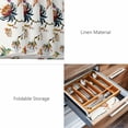 thumbnail image 6 of Placemats Set of 6, Spring Floral Woven Placemat, Linen Place Mats for Kitchen/Dining Tables, Summer Botanical Flowers Vintage Birds Washable Table Mats for Party, 6 of 8