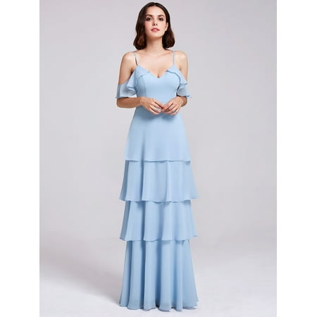 Ever Pretty Ever Pretty Womens Sexy V Neck Cold Shoulder Layers