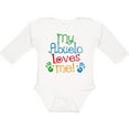 thumbnail image 3 of Inktastic My Abuelo Loves Me Boys or Girls Long Sleeve Baby Bodysuit, 3 of 5