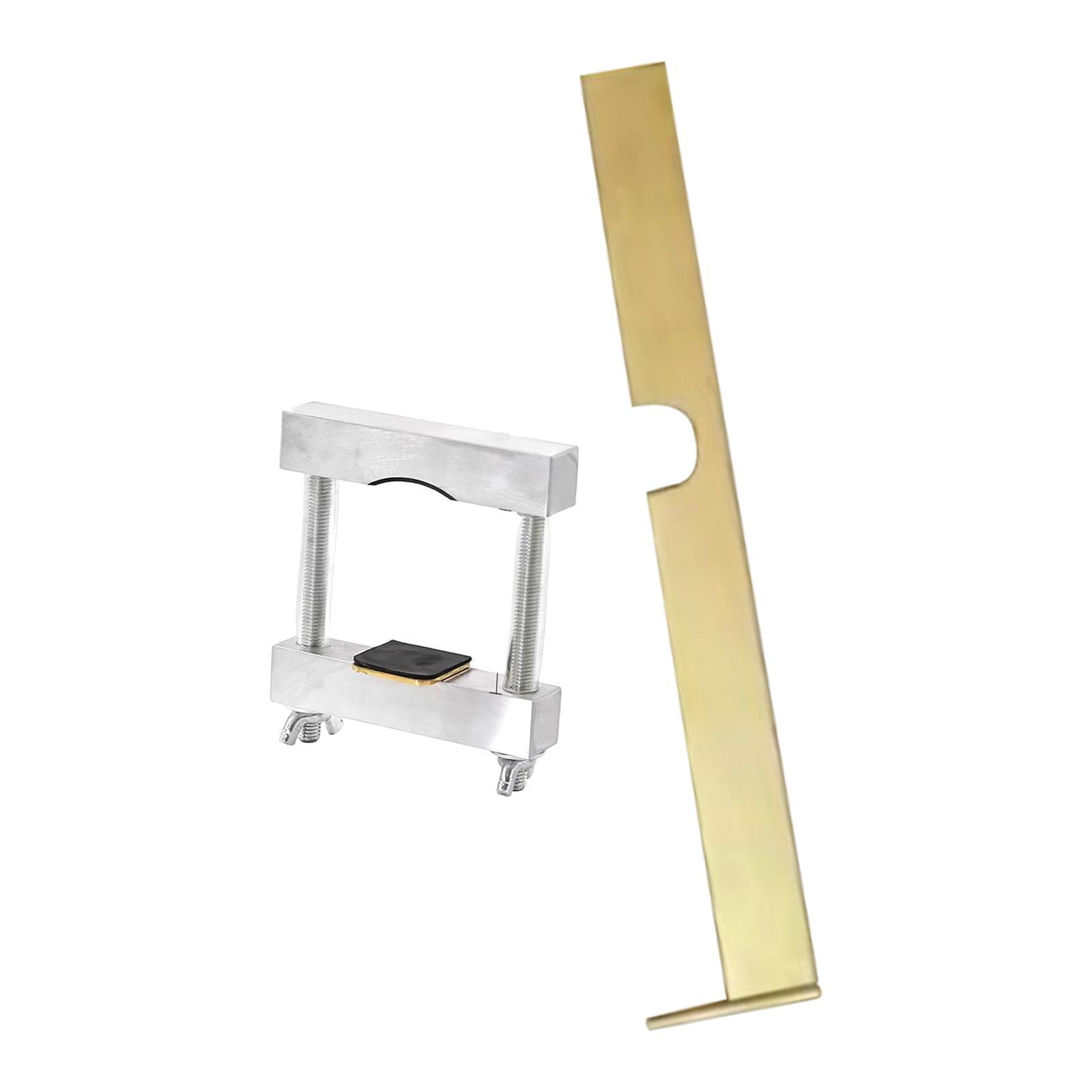 2 Pieces Violin Repair Clamp Luthier Tools Violin Making Gauge Adjustable Metal for 4/4 Violin Luthiers