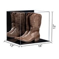 thumbnail image 2 of Better Display Cases Cowboy Boot Acrylic Display Case with Mirror and White Base - 16 X 13 X 14 (A024/V61), 2 of 2