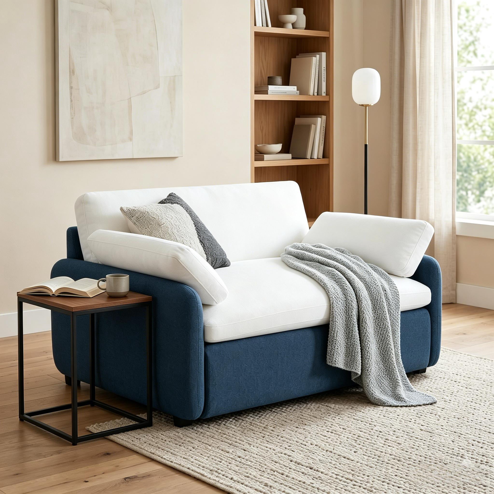 Howcool 50×43 Inch Oversized Chenille Accent Chair, Wide Deep Seat Comfy Armchair with Pillow for Living Room Apartment