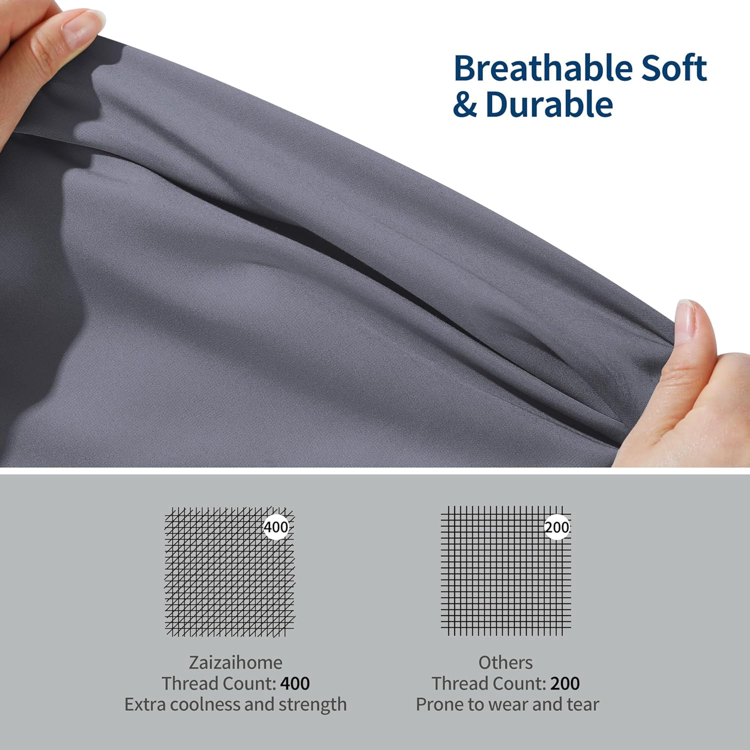 otnbgsr Bamboo Viscose Sheet Set Queen 2026 Upgrade 400 Thread Count Cooling Bed Sheets 16 Inch Deep Pocket Soft Breathable 4 Piece Set Navy Blue