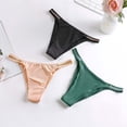 thumbnail image 4 of yunLCZ Underwear for Women Cotton Thong For Women Cotton Underwear Low Rise Panties Woman G String Thongs Stretch Cool Underwear for Women, 4 of 4