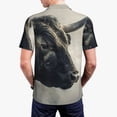 thumbnail image 6 of Salouo Mystical Bull in Fog for Men's Short Sleeve Polo Shirts,Polo Shirts for Men Performance Short Sleeve Golf Shirt Athletic Casual Collared T-Shirt-Small, 6 of 8