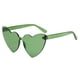 thumbnail image 2 of Gafas de sol Macarena en forma de corazón antideslumbrantes verde, 2 of 7