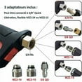 thumbnail image 4 of Pistolet Laveuse à Pression Haute Pression, Raccord M22 en Acier Inoxydable, Tige d'Extension à Longueur Réglable, Poignée Ergonomique, Verrou à Gâchette, Raccord à Raccordement Rapide, Universel, 4 of 5