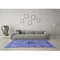 thumbnail image 3 of Ahgly Company Machine Washable Indoor Rectangle Persian Blue Traditional Area Rugs, 8' x 12', 3 of 4