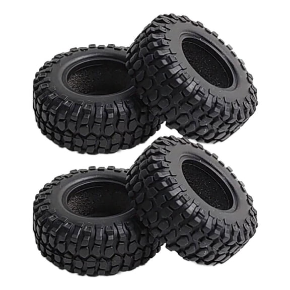 4 Set of RC Tires Rubber Replacements 1/24 1.9inch for Axial SCX24 Axi00002 SCX24 Axi90081 Crawler Car Accessories Parts