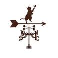 thumbnail image 3 of EZ Vane Cat & Butterfly Weathervane — Roof Mount, Wind Cups, Antique Copper Finish, Steel with Durable Triple Powder Coating, Handcrafted in USA, 3 of 7