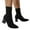 Black, variant on Oyedens Slip on Sock Dress Boots for Women Ladies Fashion Knit Elastic Block High Heels Ankle Booties