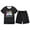 Black, variant on Easter Clothing Set 2 Piece for Girls Bunny Print Short Sleeve T-Shirt and Shorts Set Kids Holiday Soft Loungewear Clothes Set Black 11-12 Y