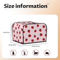 thumbnail image 5 of Balery Strawberry Pattern Oven Cover Kitchen Bread Machine Protector, 4 Slice Toaster Cover for Home, Anti Dust Fingerprint Coaster Cover, 5 of 7