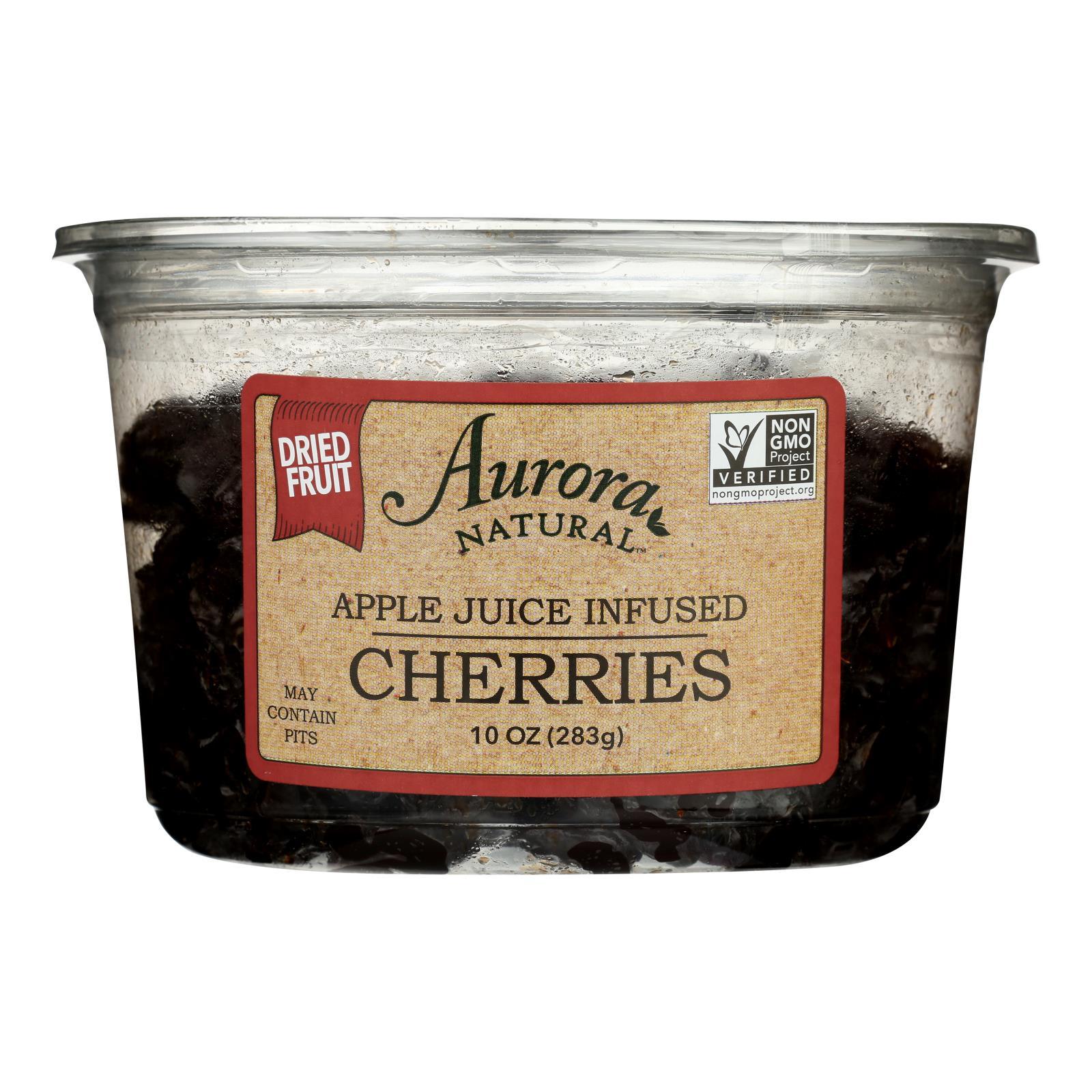 Aurora Natural Products Apple Juice Infused Cherries Case of 12