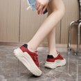 thumbnail image 4 of Zapatos sencillos de mujer, estilo coreano, transpirables, con plataforma elevada, informales, para deportes de otoño, zapatos de tabla, zapatos para estudiantes, 4 of 5