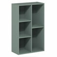 thumbnail image 5 of Furinno LUDER 5-Cube Bookshelf in Reversible Bookcase in Sage Green, 5 of 6