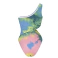 thumbnail image 5 of Lopeceal Beach Swimsuit Sexy One-Shoulder Swimsuit Tie Dye Bathing Suit Cutout Tummy Control Swimwear, 5 of 6