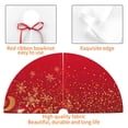 thumbnail image 4 of Picia Merry Christmas Print Christmas Tree Skirt , Christmas Tree Skirt Ornaments for Merry Christmas Holiday Party Decorations Indoor Outdoor-30", 4 of 7
