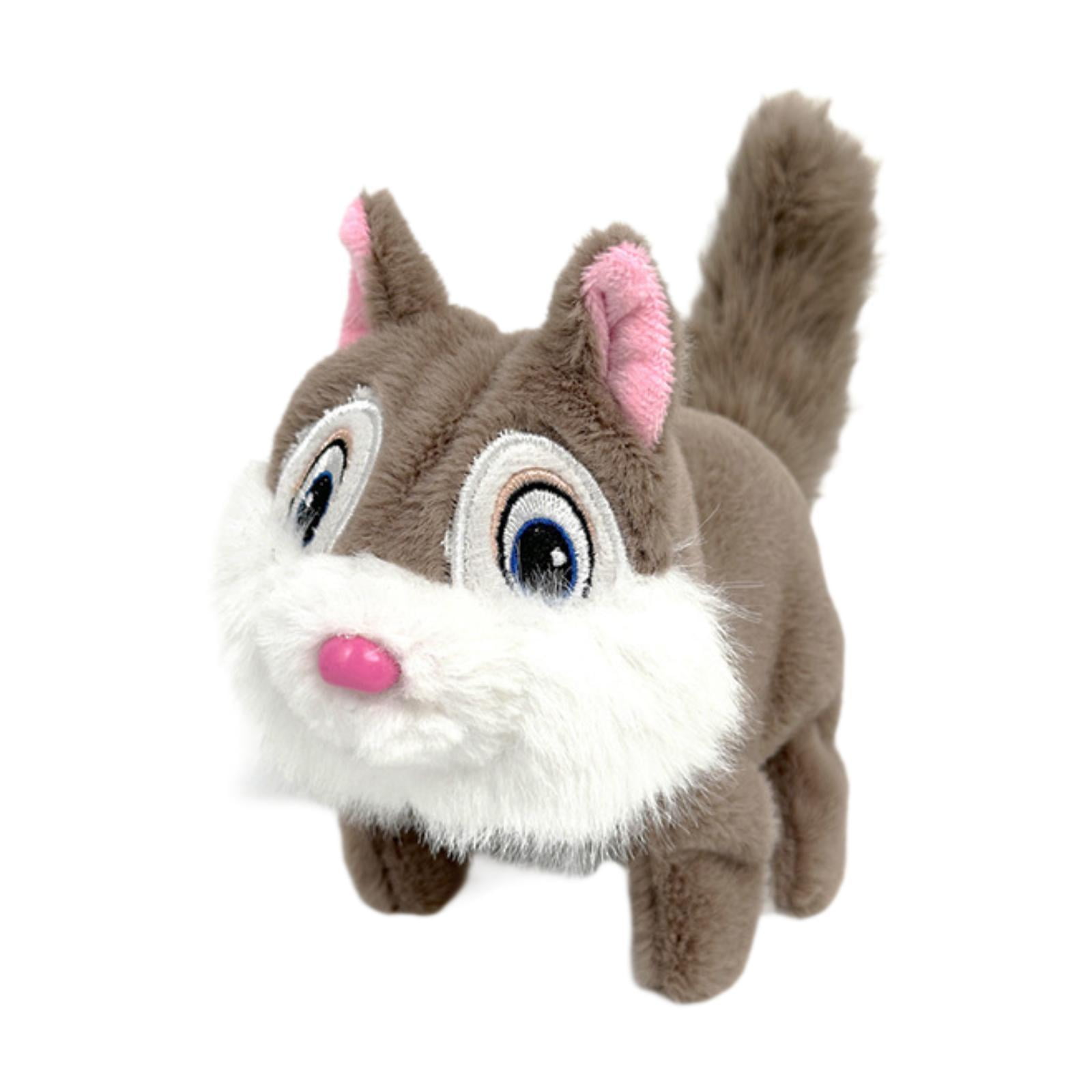 Gato Robot De Peluche Interactivo Con Ojos LED Y Control Por Voz, Mascota Electrónica Con Sonidos Y Movimientos, Regalo Para Niños Y Niñas (26x28.5 Cm)