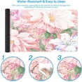 thumbnail image 5 of Large Gaming Mouse Pad Pink Watercolor Hand Painted Peony Flower Non-Slip Desk Pad Keyboard and Mouse Desk Mat for Gamer, Office & Home, 31.5 x 15.7 in, 5 of 6