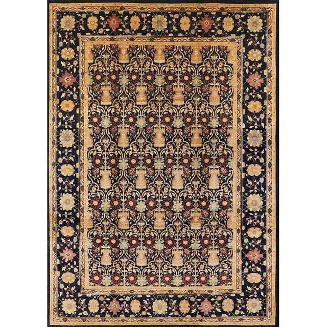 Ahgly Company Rectangle Intérieur Milieu du Siècle Moderne Brun Sable Brun Tapis de Zone Orientale, 2' x 3'
