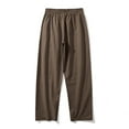 thumbnail image 5 of Pantalones largos y pantalones de lino para hombre, pantalones casuales de lino de gran tamaño, sueltos y rectos, pantalones para hombre., 5 of 5