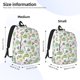 thumbnail image 2 of Easygdp Frog Wear Chef Hat Mochila de Lona Resistente para Laptop, Compatible con Laptops de 15 a 17 pulgadas, Ideal para Escuela, Trabajo y Viajes-Small, 2 of 5