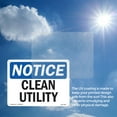 thumbnail image 6 of Clean Utility OSHA Notice Aluminum Sign 14 Inch x 10 Inch - 5 Pack, 6 of 8
