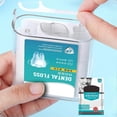 thumbnail image 4 of 1 Set Automatic Disposable Bowed Head Curved Hook Tail Non-slip Grip Dental Floss Stick Dental Floss Storage Box Oral Care Tool, 4 of 5