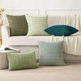 thumbnail image 4 of Wehilion Pack of 2 Corduroy Decorative Throw Pillow Covers Soft Boho Striped Pillow Covers Modern Farmhouse Christmas Home Decor for Sofa Living Room Couch Bed, 4 of 6