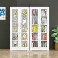 thumbnail image 5 of Polup 71''Tall Metal Display Cabinet with Glass Doors, White Kitchen Case with Lock and Adjustable Shelves, 5 of 11