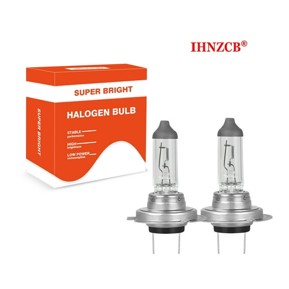 IHNZCB H7 Halogen Bulb, Super Bright Warm White Car High Low Beam Replacement Lamp, Pack of 2