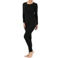 thumbnail image 5 of Fruit of the Loom Women's Long Underwear Waffle Crew and V-Neck Thermal Top, 2-Pack, 5 of 10