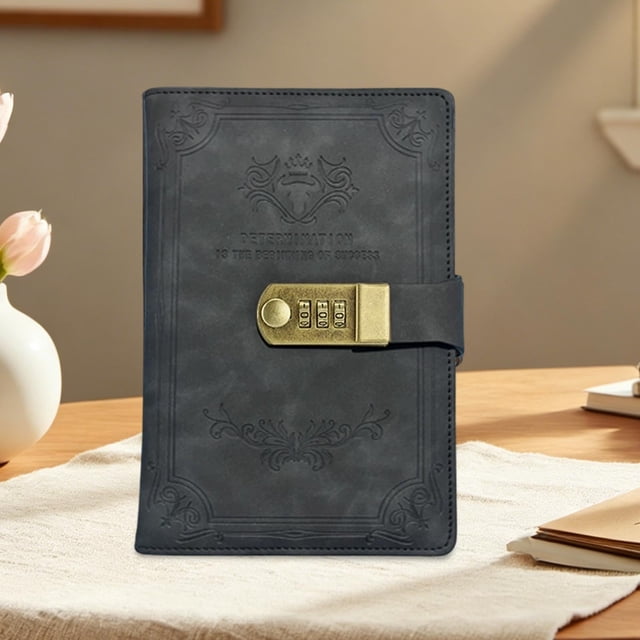 EGNMCR A5 Vintage Notebook Thick Personalized Student Journal Stationery Notebook Business Notepad Paper Password Book