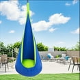 thumbnail image 6 of Kids Pod Swing Seat, Hanging Hammock Chair Swing with Inflatable Pillow, Sensory Swing for Indoor and Outdoor Use（Blue）, 6 of 8