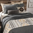thumbnail image 2 of HiEnd Accents Stonewashed Cotton Canvas Coverlet Classic Chic Casual Bedding Lightweight Bed Cover, King, 2 of 2