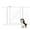 White, variant on unipaws Clear Dog Gate for Doorway Stairs, One-Hand Opening Pet Gate, 29"-43" Pressure Mounted, Indoor/Outdoor Use, Black