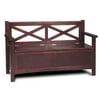 Double Cross Back Storage Bench