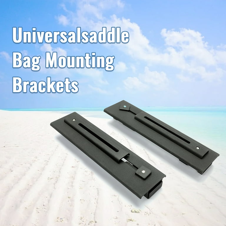 Kojem 8mm Hard Saddle Bags Mounting Brackets for Mounting Holes Universal Quick Release Detachable Size One size Black
