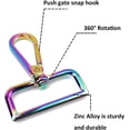 thumbnail image 4 of 15 Pcs Purse Hardware Heavy Duty Swivel Snap Hooks D Rings for Purse and Tri-glide Slide Buckles for Bag Making, 4 of 5