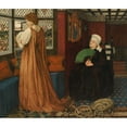 thumbnail image 3 of John Roddam Spencer Stanhope 23x20 Black Modern Framed Museum Art Print Titled - Juliet and Her Nurse, 3 of 5