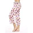 thumbnail image 2 of Just Love 100% Cotton Women Pajama Capri Pants Sleepwear (Cupcake Dots - Pink, X-large), 2 of 3
